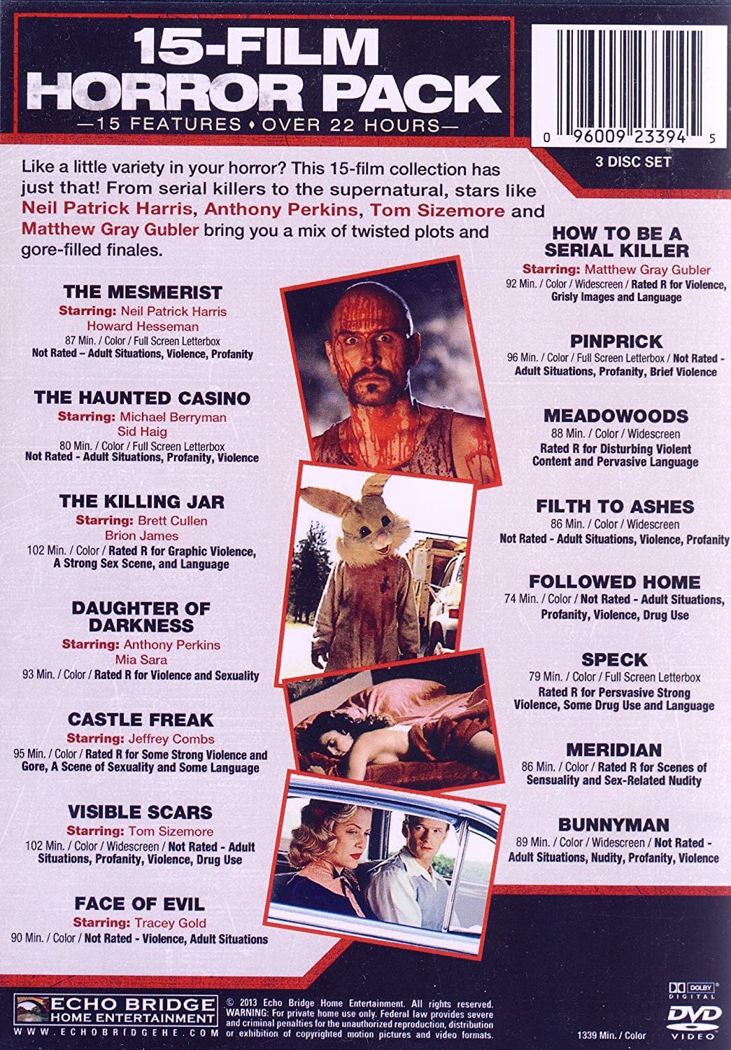 15 Film Horror Collection