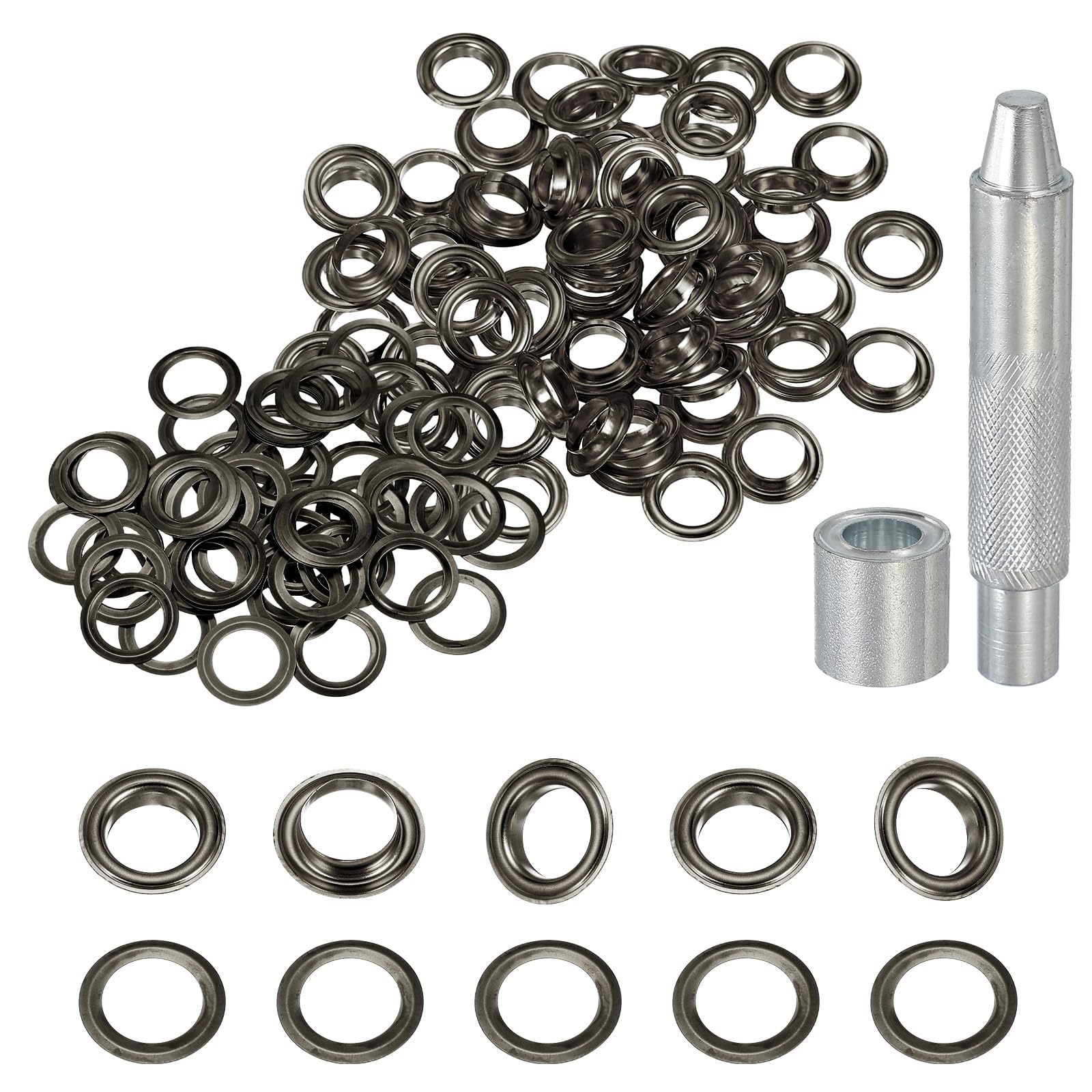 Œillets en cuivre 12 mm anti déchirure pour réparer bâche et rideaux avec outil