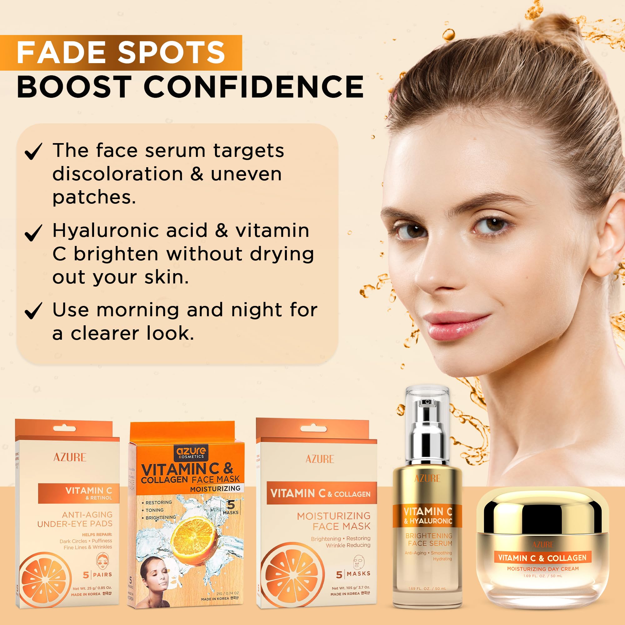 Amazon.com: Azure Vitamin C Skincare Bundle: Dermatologist-tested