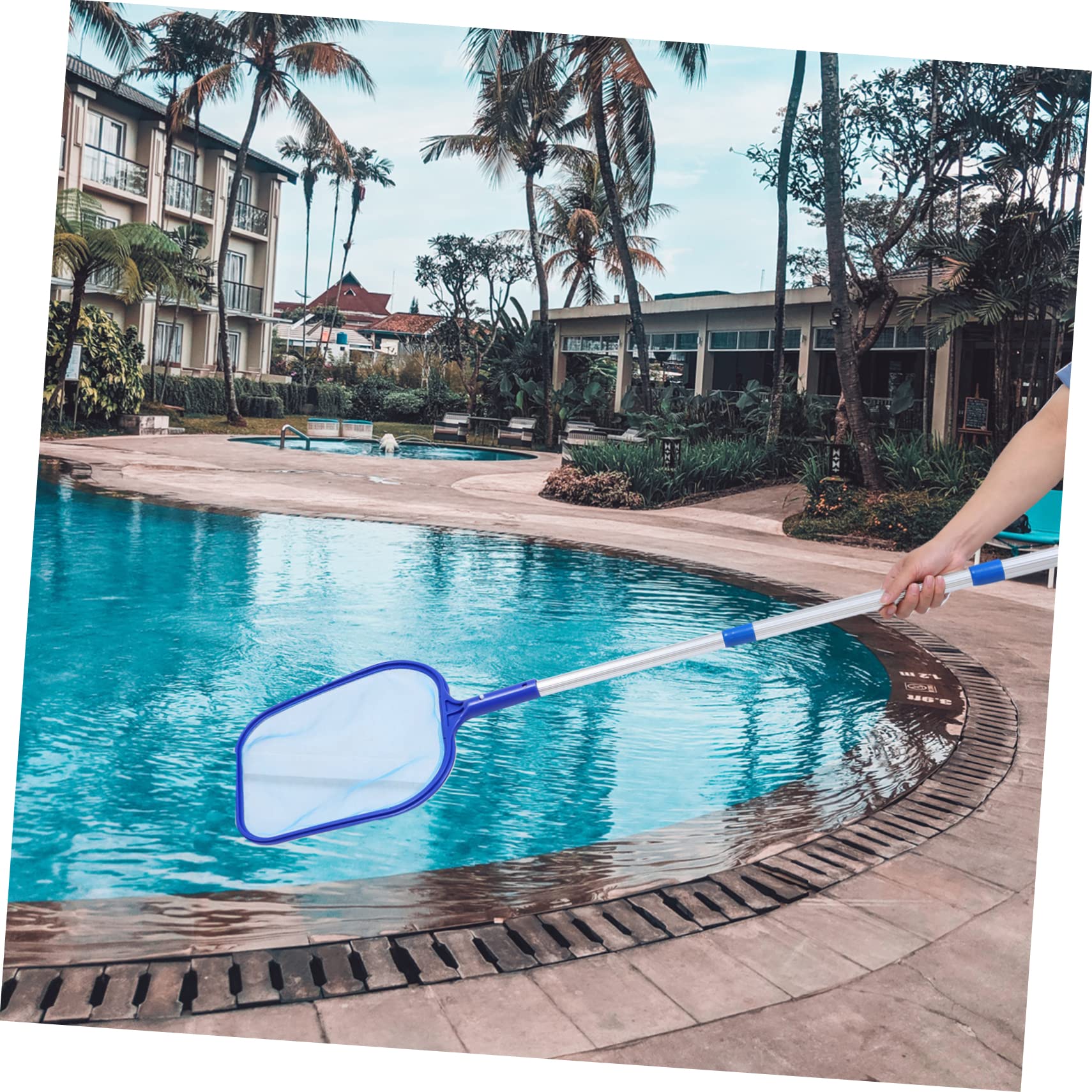 INOOMP 2ensembles Épuisette De Nettoyage pour Piscine avec Aluminium Outil Pratique pour Ramasser Et Débris Aquatiques