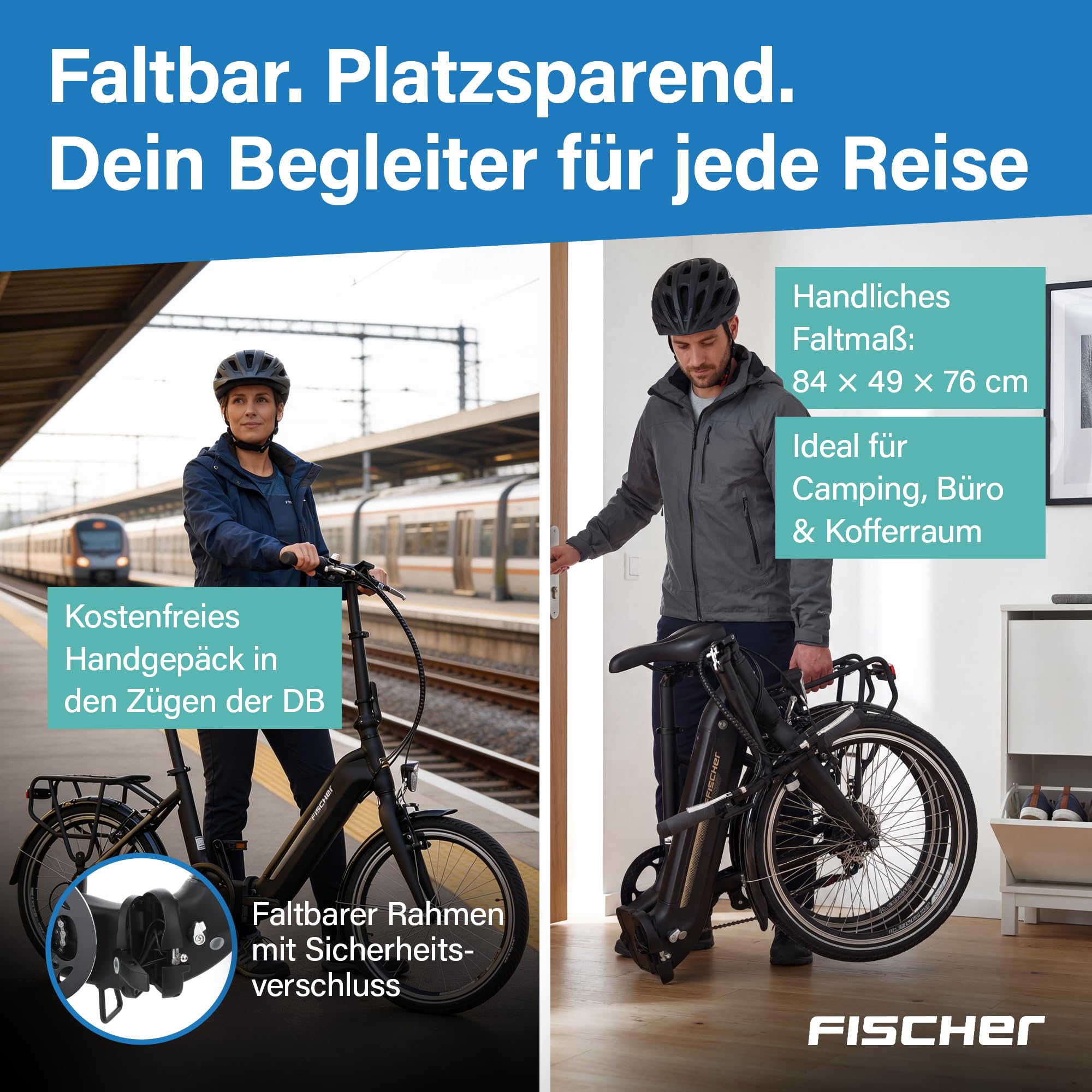 Fischer Uniseks Agilo 2.0 62376 Rower Elektryczny, Czarny Mat, 36cm - 374Wh