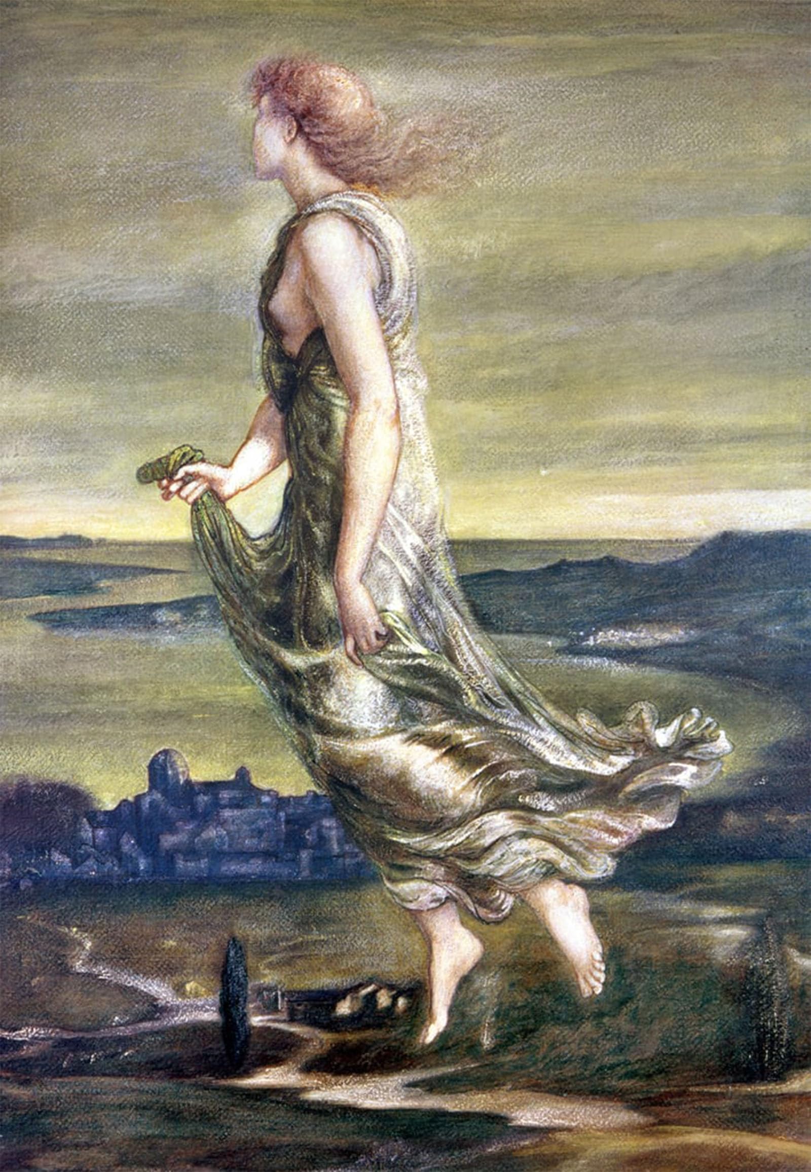 ARTXLXXBN Famous Painting Art Wall Decor Abstract Art Picture the Evening Star by Edward Burne Jones Animal Pictures for Home Decor 60x90cm