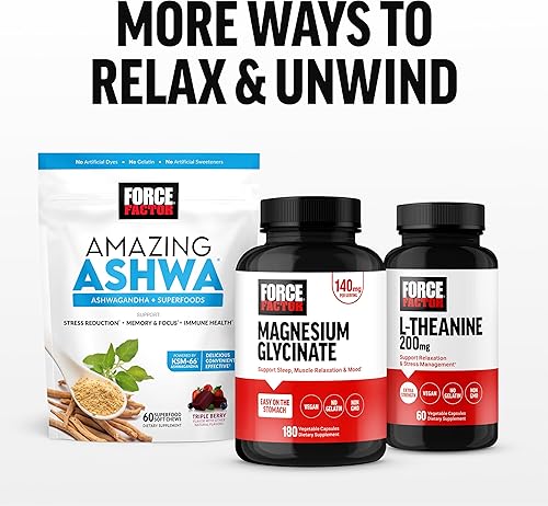 Vista 44 de FORCE FACTOR Somnapure - Paquete de 2 cápsulas blandas para conciliar el sueño más rápido, permanecer dormido más tiempo, despertar renovado, ayuda