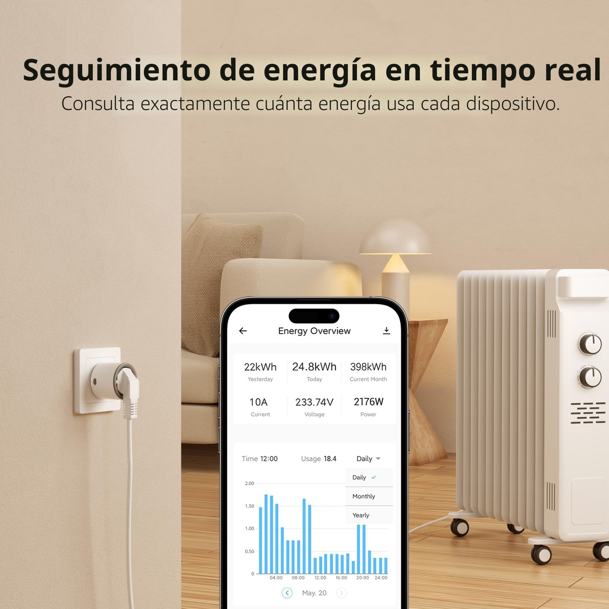 SONOFF S60ZBTPF Enchufe Inteligente Zigbee - Control Remoto, Monitor. Energía, Timer, Protec. Sobrecarga, Repetidor Zigbee, eWeLink-4 Pack