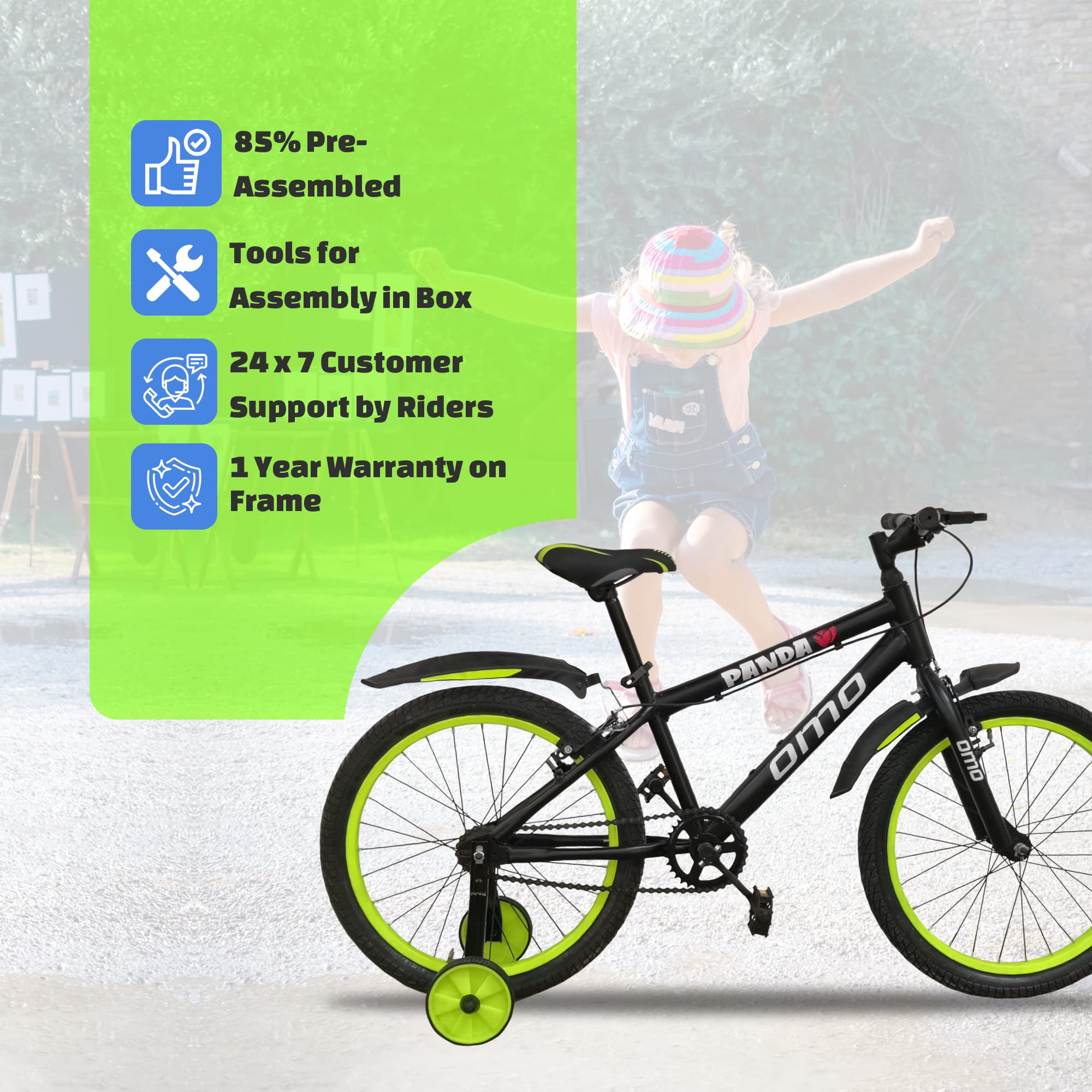 Buy Omobikes Panda 20T Kids Bicycle Ideal for 5 to 8 Years Easy to