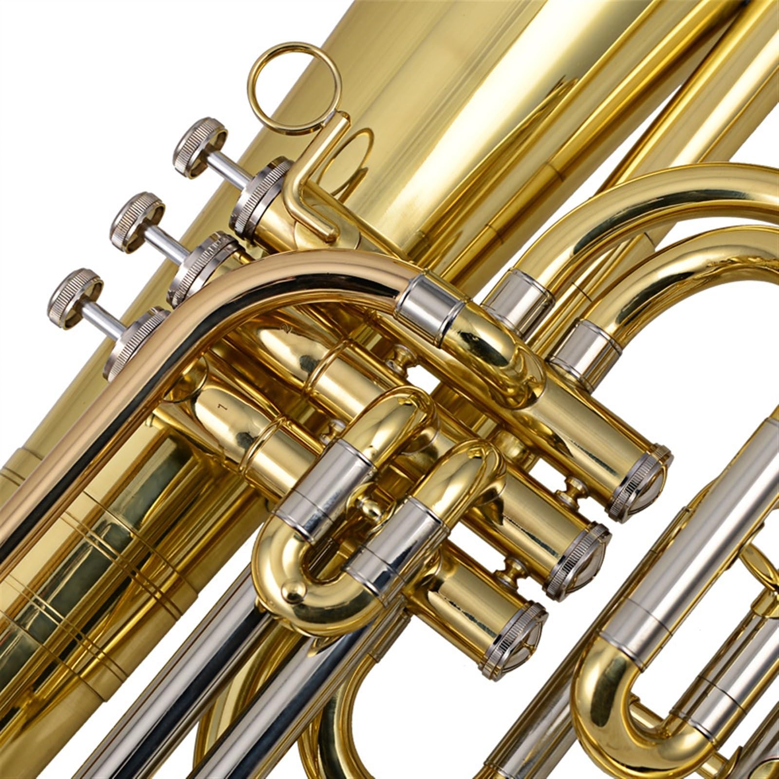 Professionelles euphonium Instrument Muzyczny Marszowy Eufonium B Płaska Mosiężna Trąbka