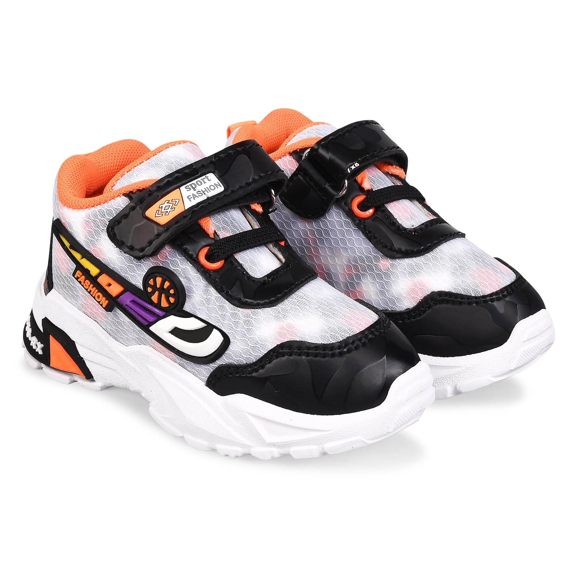 KATS Unisex Kids Running Sports Shoes for Boys & Girls Boys Running Shoes | Lace up, Lightweight, Casual Shoes for Sports -Orange, 9C (B0CLS34JP1) Amazon Price History, Amazon Price Tracker