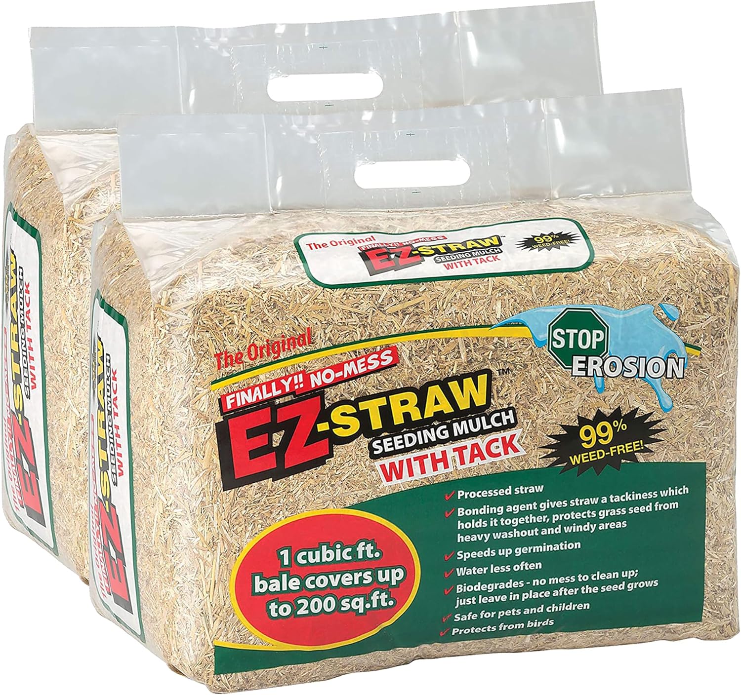 Rhino Seed EZ Straw 1 Cubic Foot Seeding Mulch Premium