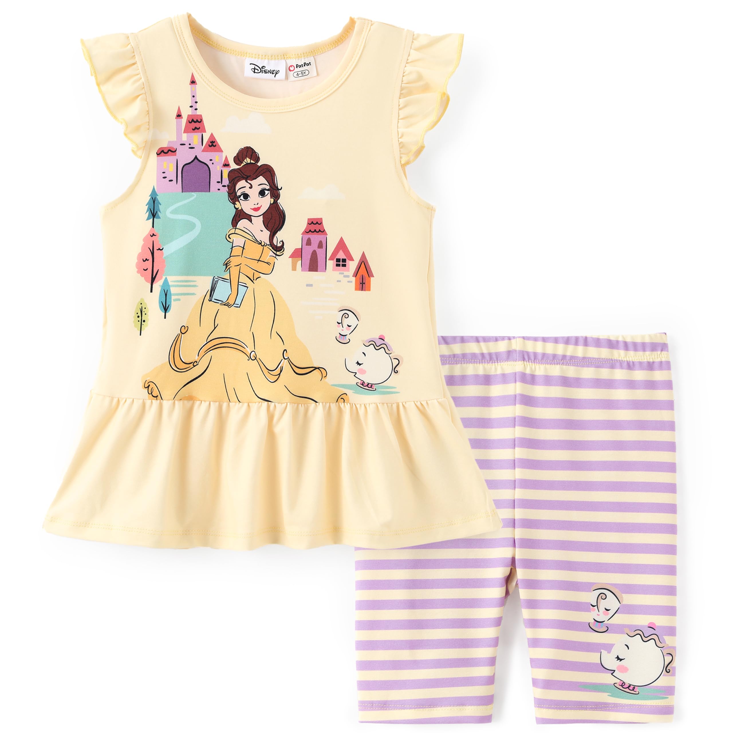 Disney Toddler Girls Clothes Long Sleeve Shirt Leggings 2pcs Outfits Set