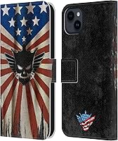 Vista 22 de Head Case Designs Officially Licensed WWE American Nightmare Flag Cody Rhodes Leather Wallet Case Compatible with Apple iPhone 7 Plus/iPhone 8 Plus