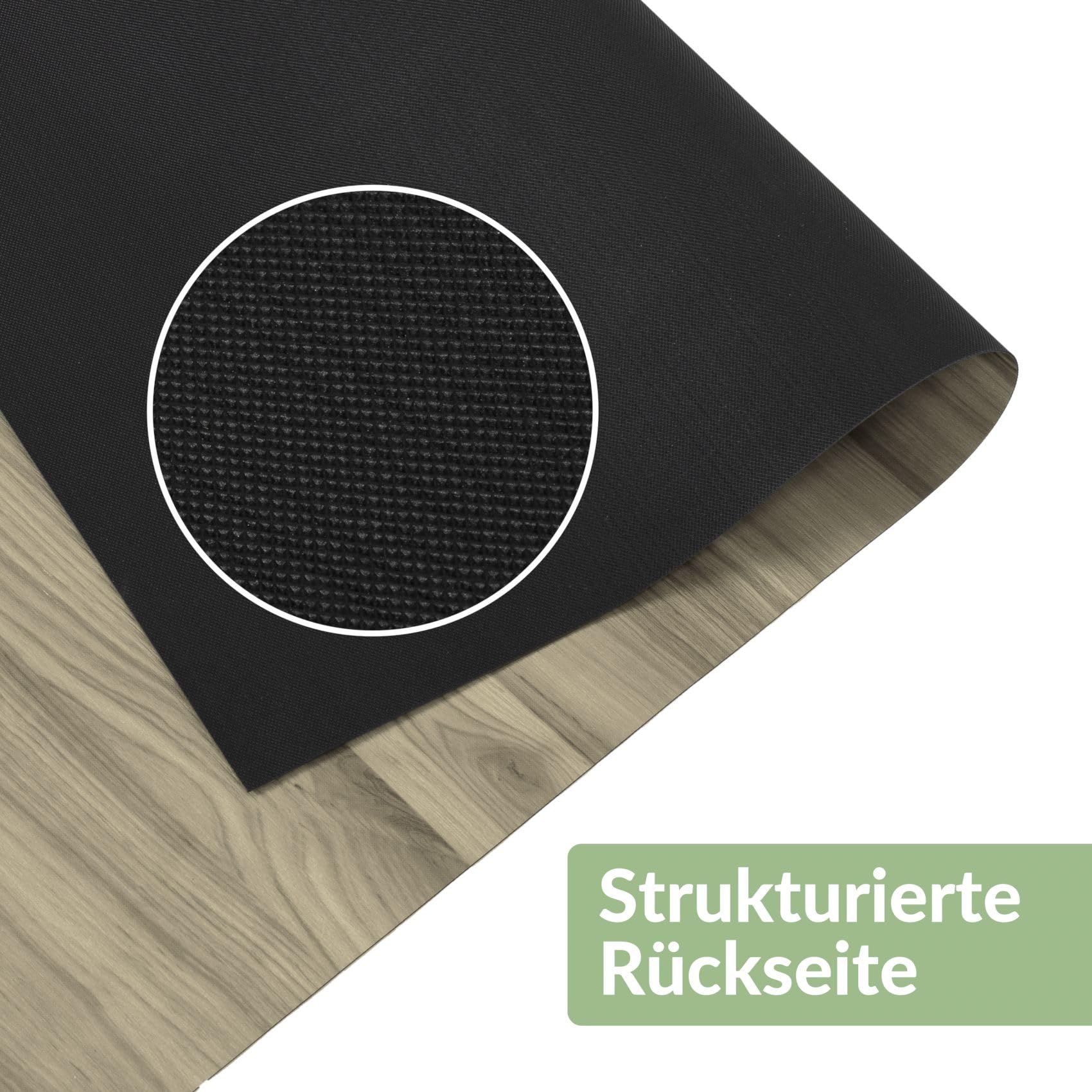 Suelo de PVC por metros, suelo de vinilo, 140 cm de ancho, aspecto de madera, gris, 550 x 140 cm