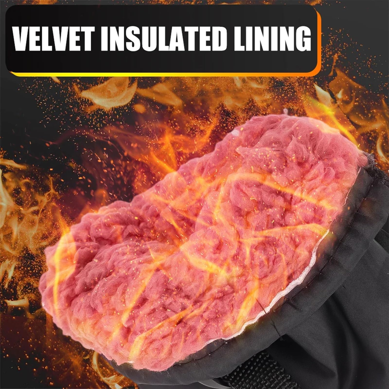 Guanto da Sci Guanti da Ciclismo Invernali da Uomo Outdoor Impermeabili Sci da Equitazione Moto Guanti addensati Caldi Guanti Antiscivolo Guanti Sportivi Termici Sottoguanti (Color : Pink)