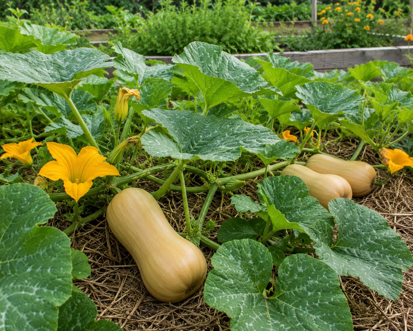 Butternut Squash Garden Ready Plants in 10.5cm Pots Pack of 3