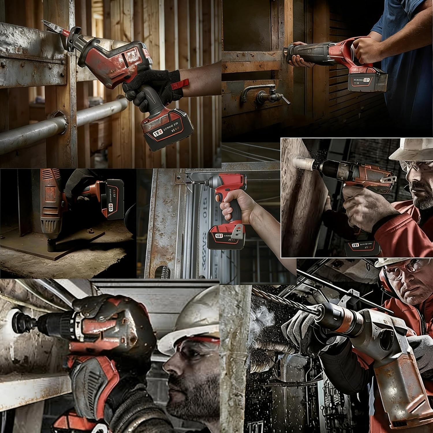 VOLT1799 2Packs 5.0Ah Battery Replace for Milwaukee M18 Battery 48-11-1850