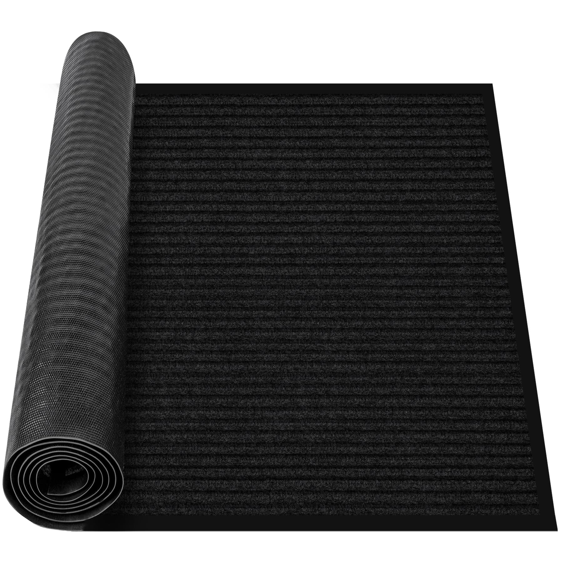 MYFAMIREA Commercial Floor Mat 3' x 5' Extra Large Front Door Industrial Rug Heavy Duty Brush Step Entrance Mat Weather Utility Rug with Non Slip Rubber Backing Low Profile for Entryway, Charcoal Grey — Amazon image 19
