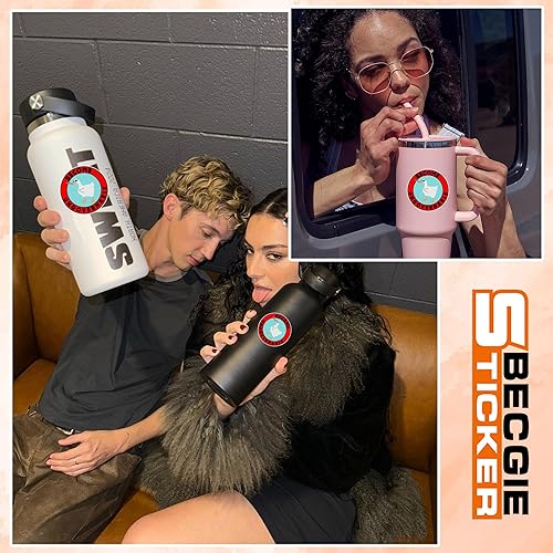 Miniatura 4 de Calcomanías de ganso ingobernable, regalos divertidos para casco, calcomanías de excavadora, calcomanías de vinilo impermeable para botella de agua,