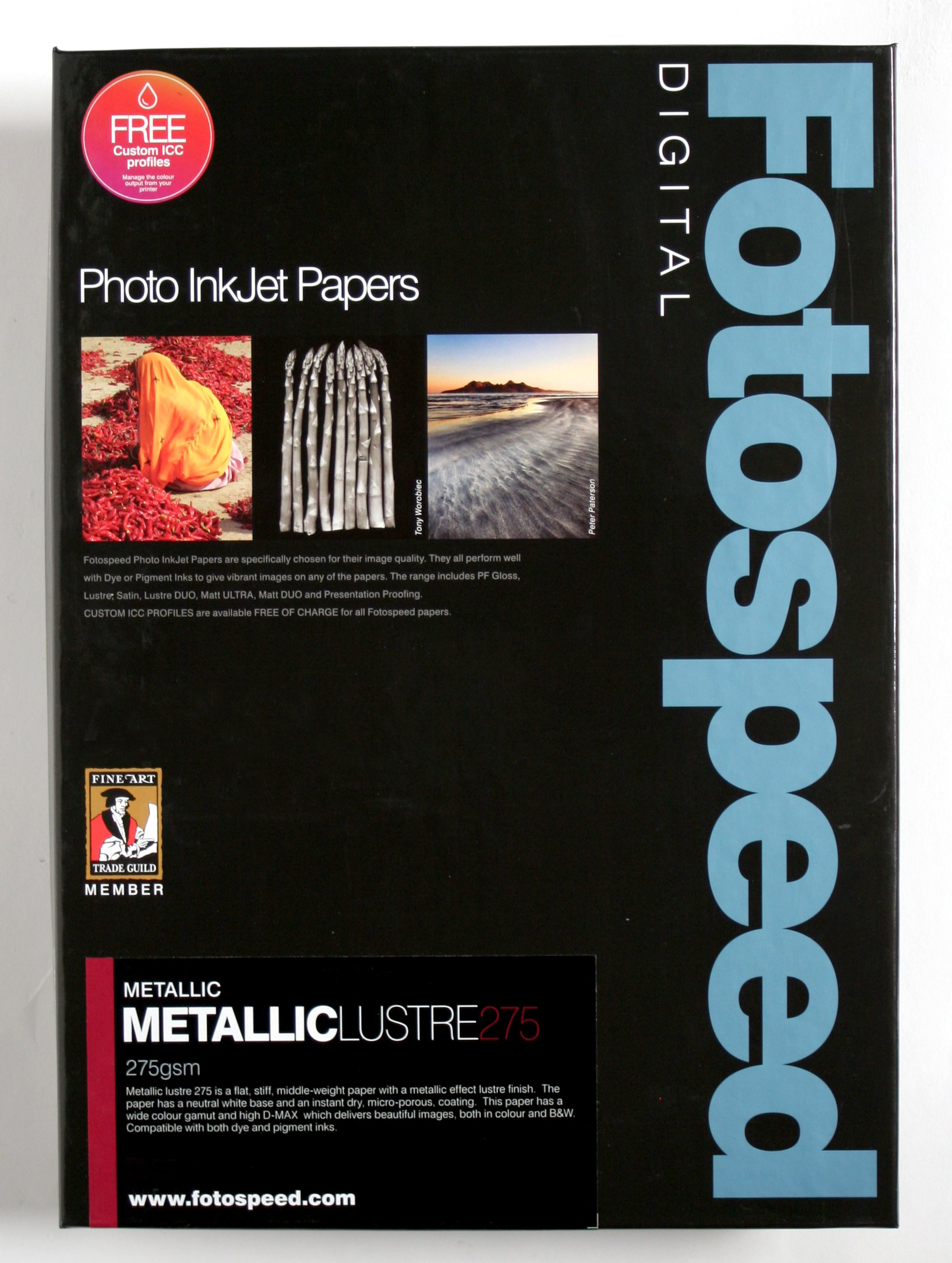 Fotospeed Metallic Lustre 275 gsm Professional Inkjet Photo Paper. A3 - 25 Sheets.