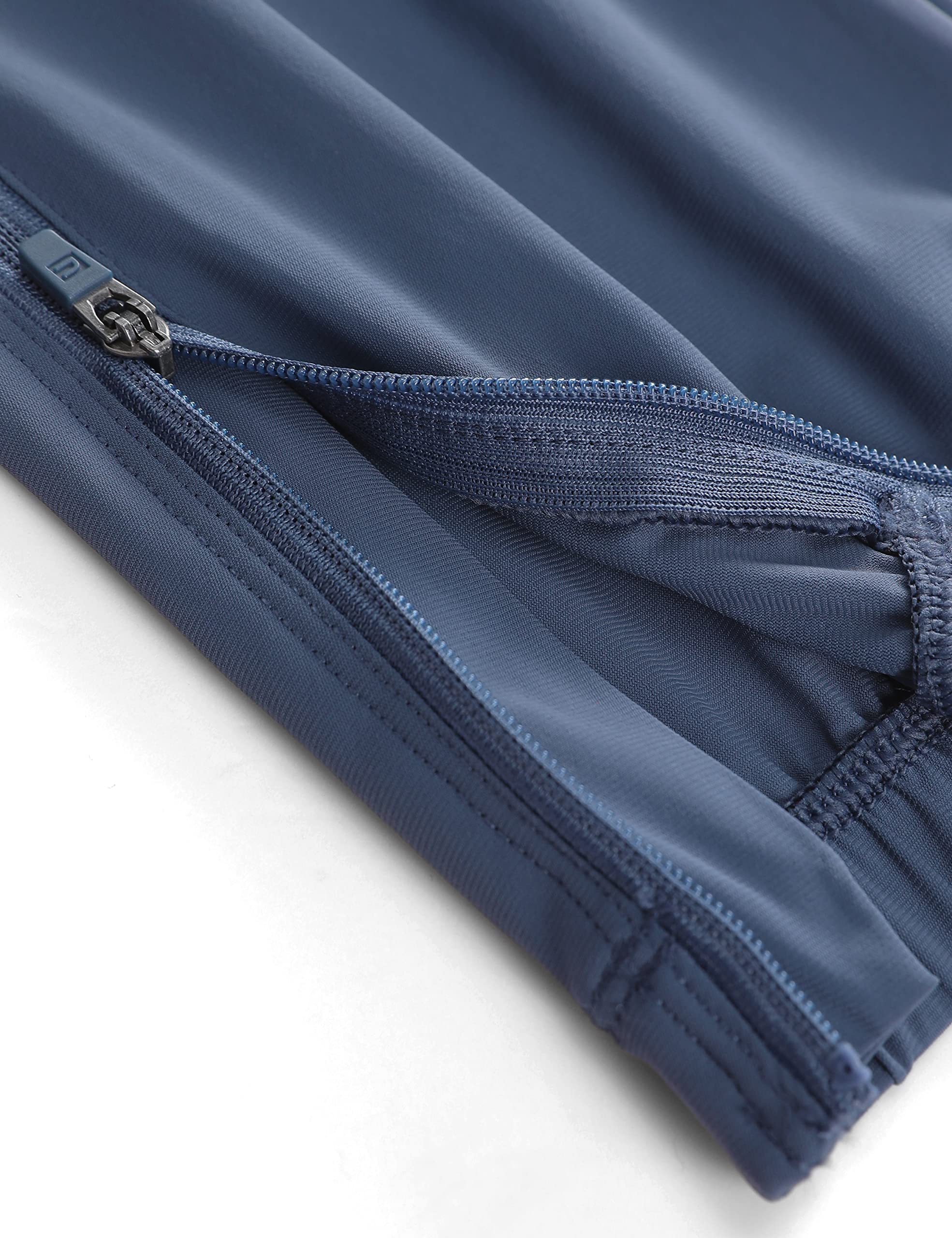 CRZ YOGA Athletic Joggers para Hombre Ligero Ejecutar Formación Pantalones con Bolsillos con Cremallera y Cremalleras de Tobillo 29"