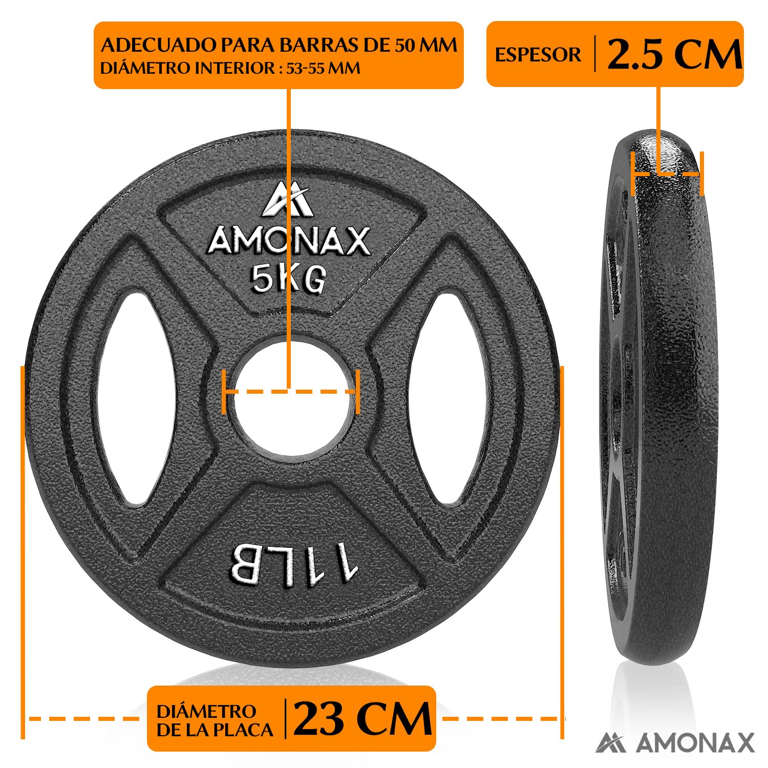 Mancuernas Amazon Discos Olimpicos Kg Discos Pesas Hierro Pesas Y