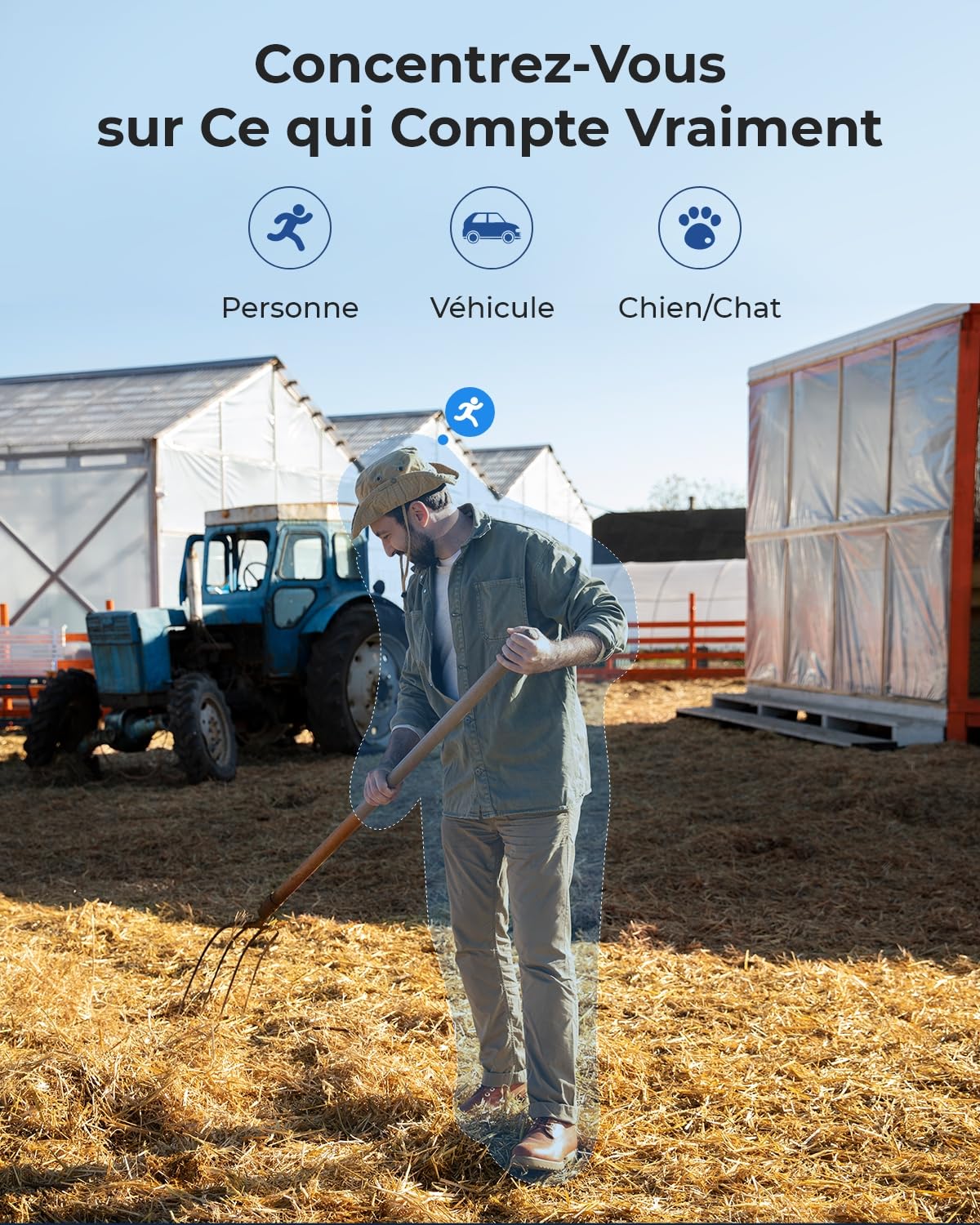Reolink 4K Caméra Solaire 4G Carte SIM, Vision Nuit Couleur, Go PT Ultra | 355° Pan & 140° Tilt, Détection IA Personne/Véhicule/Animal, LTE, Audio Bidirectionnel, Extérieur, Panneau Solaire Inclus