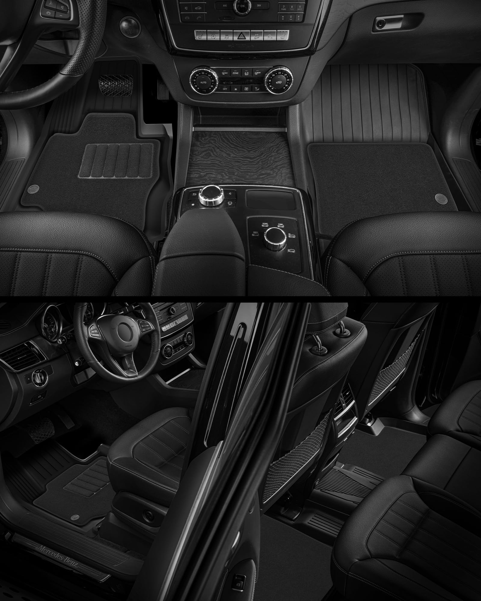 3W Floor Mats Carpet fit for Porsche Macan 2014-2025 2026 1st 2nd Row TPE All-Weather Custom Fit Car — view 8