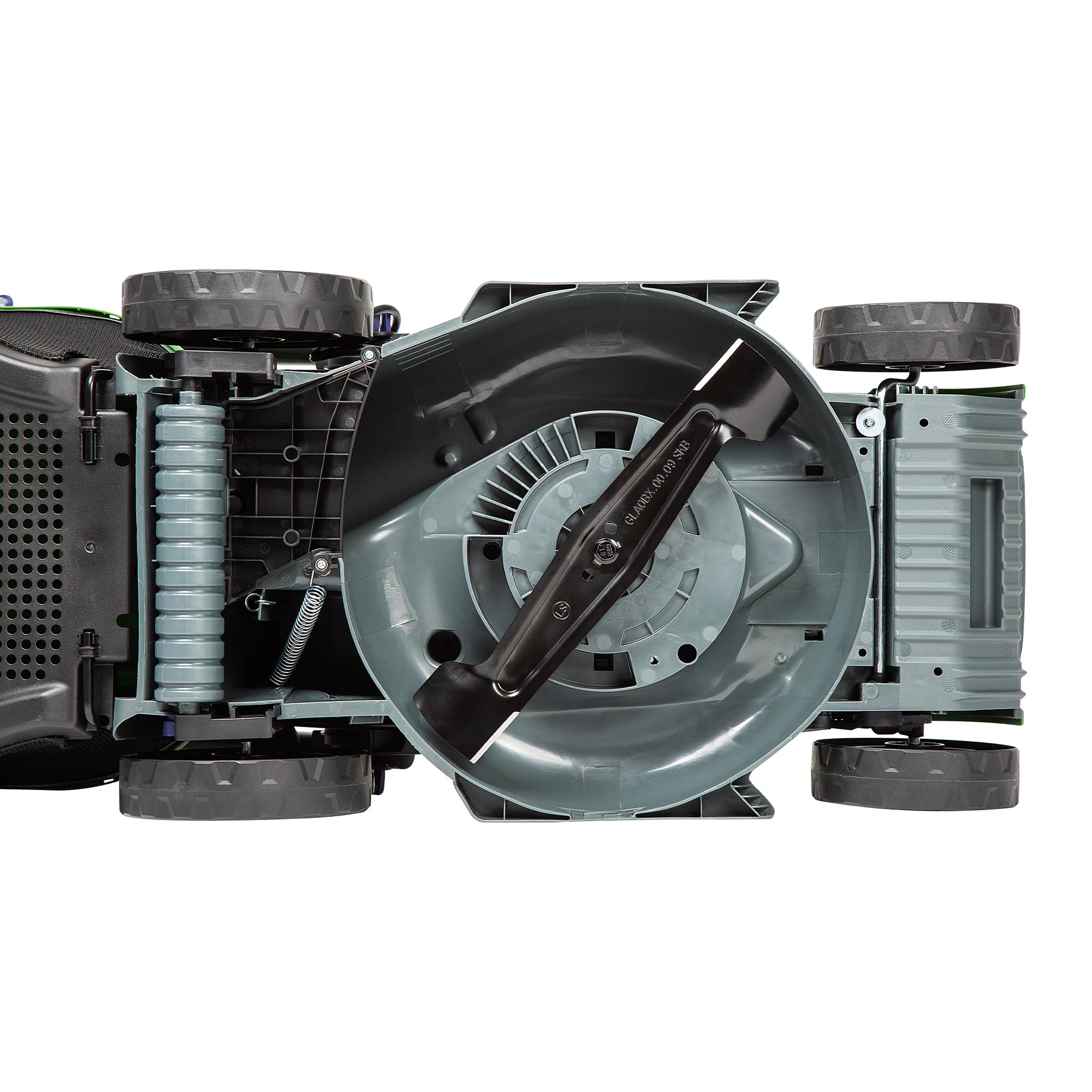 Forte Cortacésped eléctrico de 1400 W y 34 cm con un Ancho de Corte de 34 cm, 6 Alturas de Corte Ajustables y un Rodillo Trasero. Potente cortacésped eléctrico para césped pequeño a Mediano | Cortacésped con cable para césped pequeño y mediano. Hoja de ac