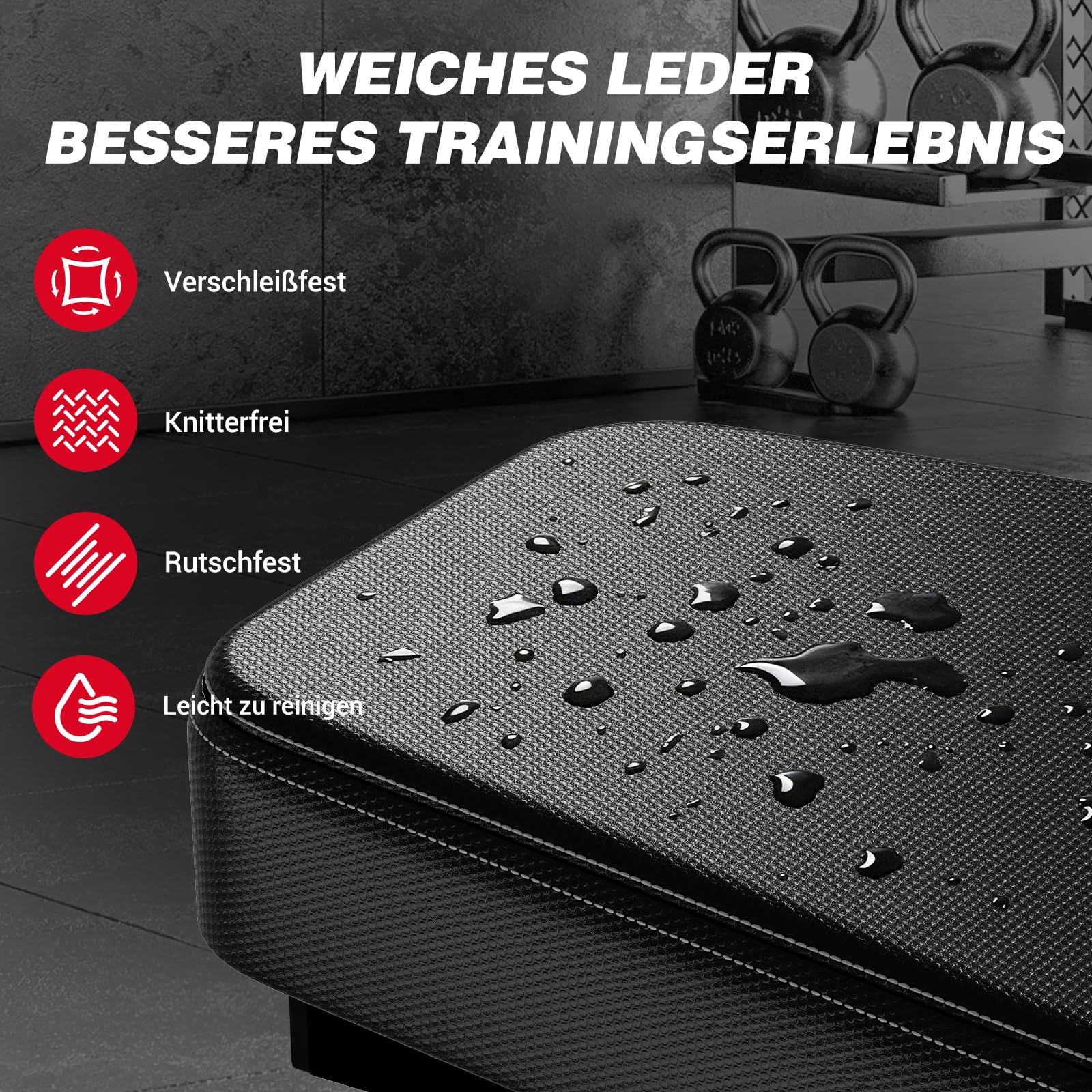 Keppi Hantelbank Verstellbar, mit 600 kg Kapazität, Schrägbank & Flachbank für Heim-Fitness, Multifunktionale Trainingsbank für Bankdrücken, Krafttraining und Ganzkörper Workouts - Bench1000 Pro
