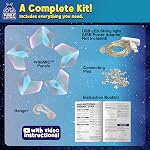 PURPLE LADYBUG Prismic 3D Star Lantern Craft Kit - Great Birthday Girls Gifts 8-12 Years Old - Arts & Crafts for Girls Age 10-12 - DIY Night Light Room Decor for Teens & Tweens - Teen Girl Gifts Ideas