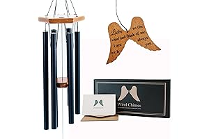 Angel Wing Wind Chimes - Memorial Gift for Loss of Loved One