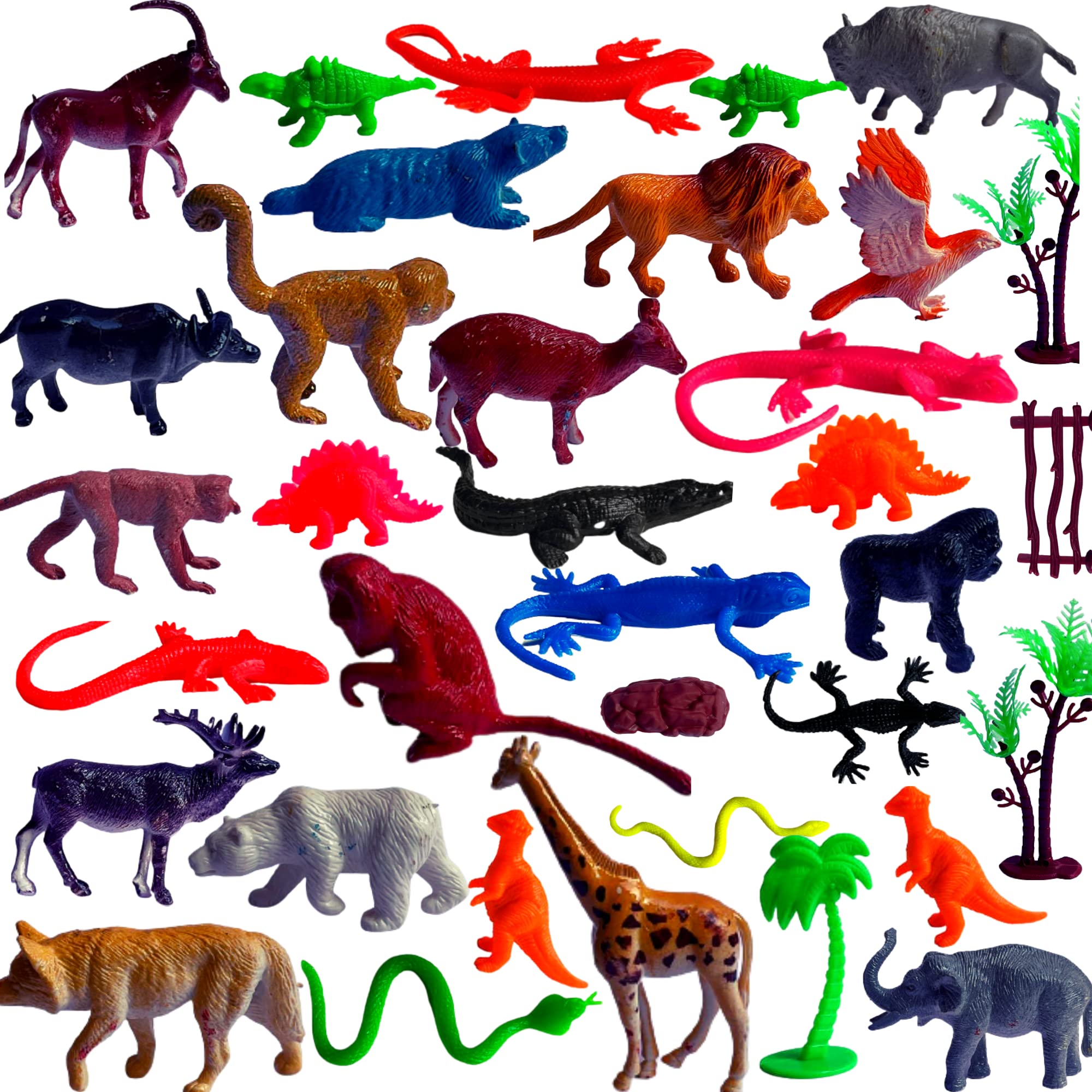Mallexo Super Combo Jungle Animal Toys with Dinosaur and Lizard Toy Set 50PCS Reptile Animal Farm Toys Learning & Educational Kids Dino Set for Boys and girls Multi-color Soft Animal Insect Dinasours toys Birthday Gifts Animal Action figure Series -  (B0BTBW3YKG) Amazon Price History, Amazon Price Tracker