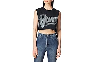 Rock Star Legend David Bowie Women's Black Tank Top
