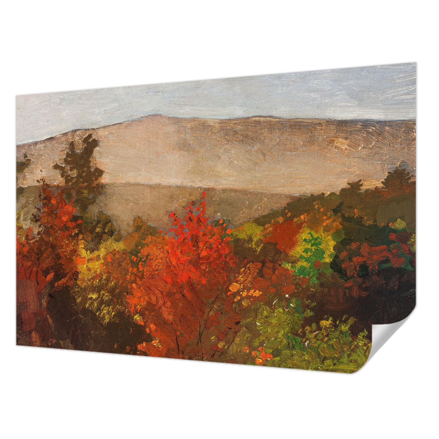 Papier peint auto-adhésif panoramique automne pour décoration moderne salon Tulup