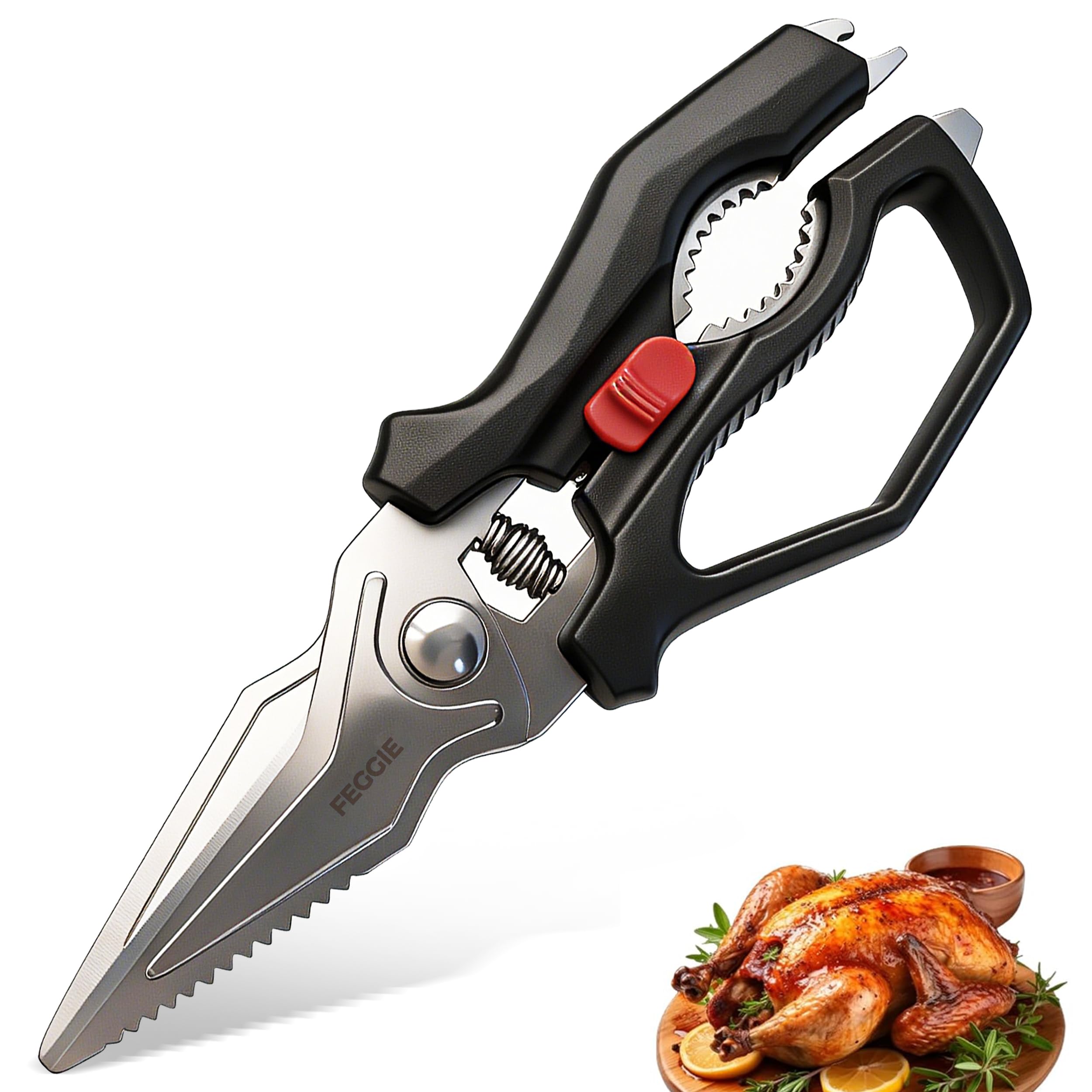 50%off Kitchen Scissors, Heavy Duty Cooking Shears for Poultry, Meat & Bone