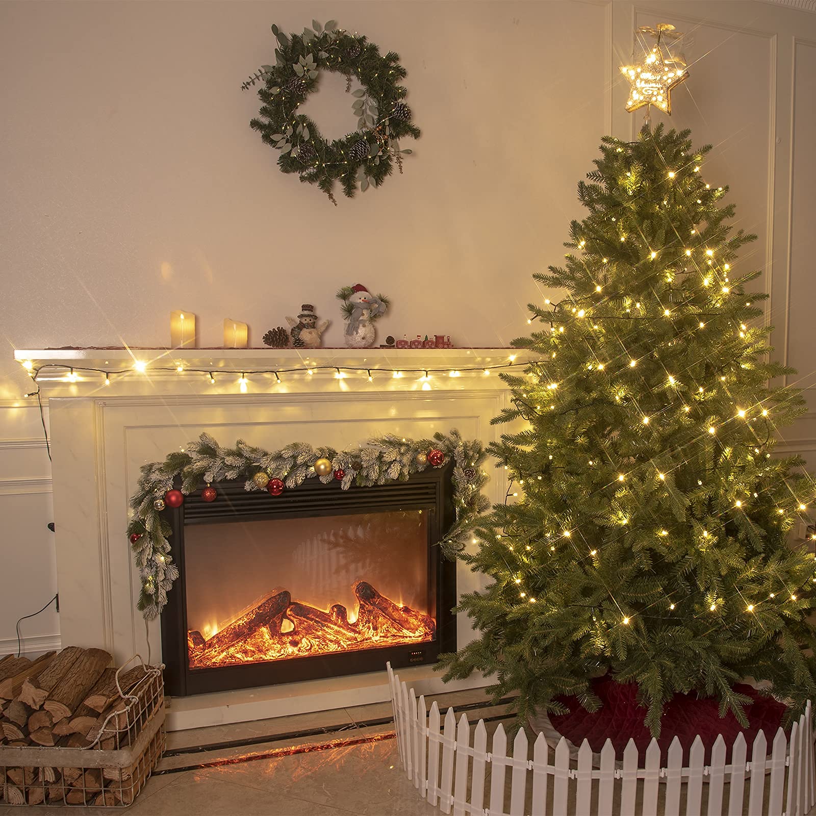 EAMBRITE Christmas Lights 200 LED 20m/66ft Fairy Lights Mains Powered