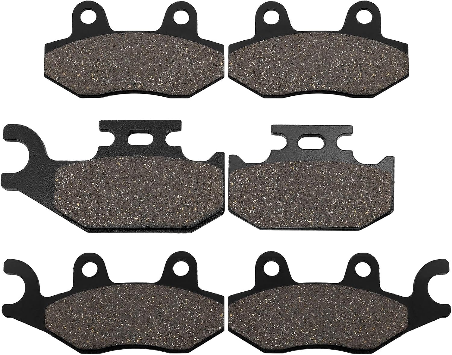 LOCOPOW Brake Pads Rhino 660 700 Front & Rear for Yamaha YXR660 4x4 2004-2007 Raptor 700 700R YFM700 2006-2012 Rhino 450 YXR450 4x4 2006-2009