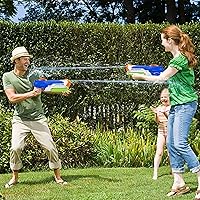 Vista 4 de Pistolas de agua para niños – Pistolas de chorro de verano de 400 CC/40 pies para niños de 3 años en adelante – Paquete de 2 juguetes al aire libre