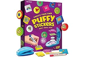 Kids Puffy Sticker Maker Kit, DIY Squishy 3D Stickers
