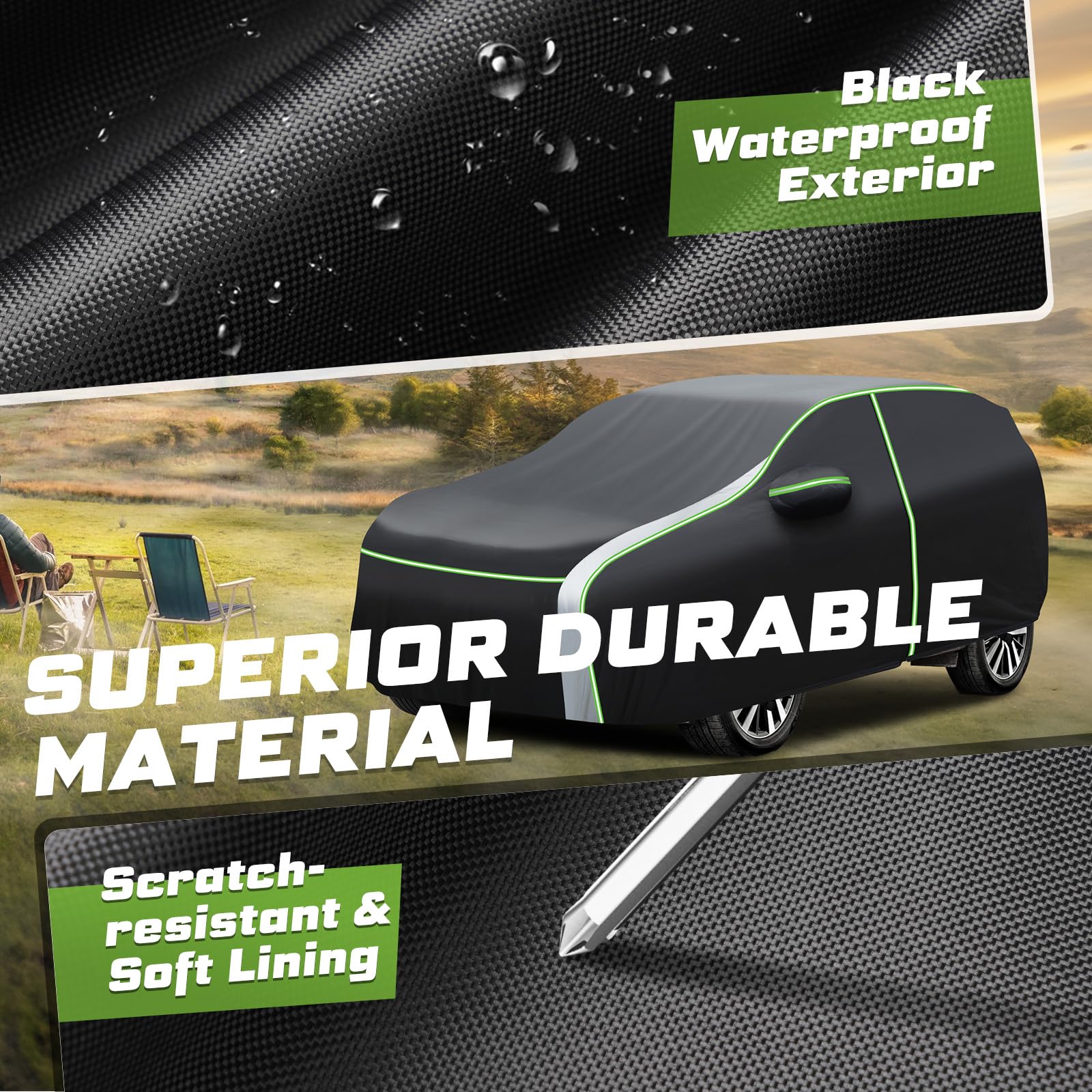 Mixsuper Liner Car Cover for Honda Pilot 2003-2026 7 Layers Full Car Cover All Weather Car Covers for — view 5