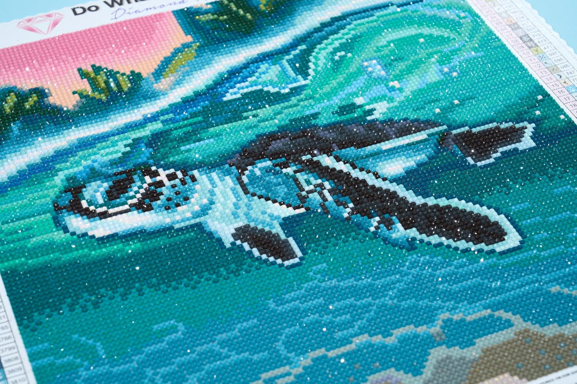 DIAMOND ART CLUB Tropical SEA Turtle Diamond Painting Kit, 13