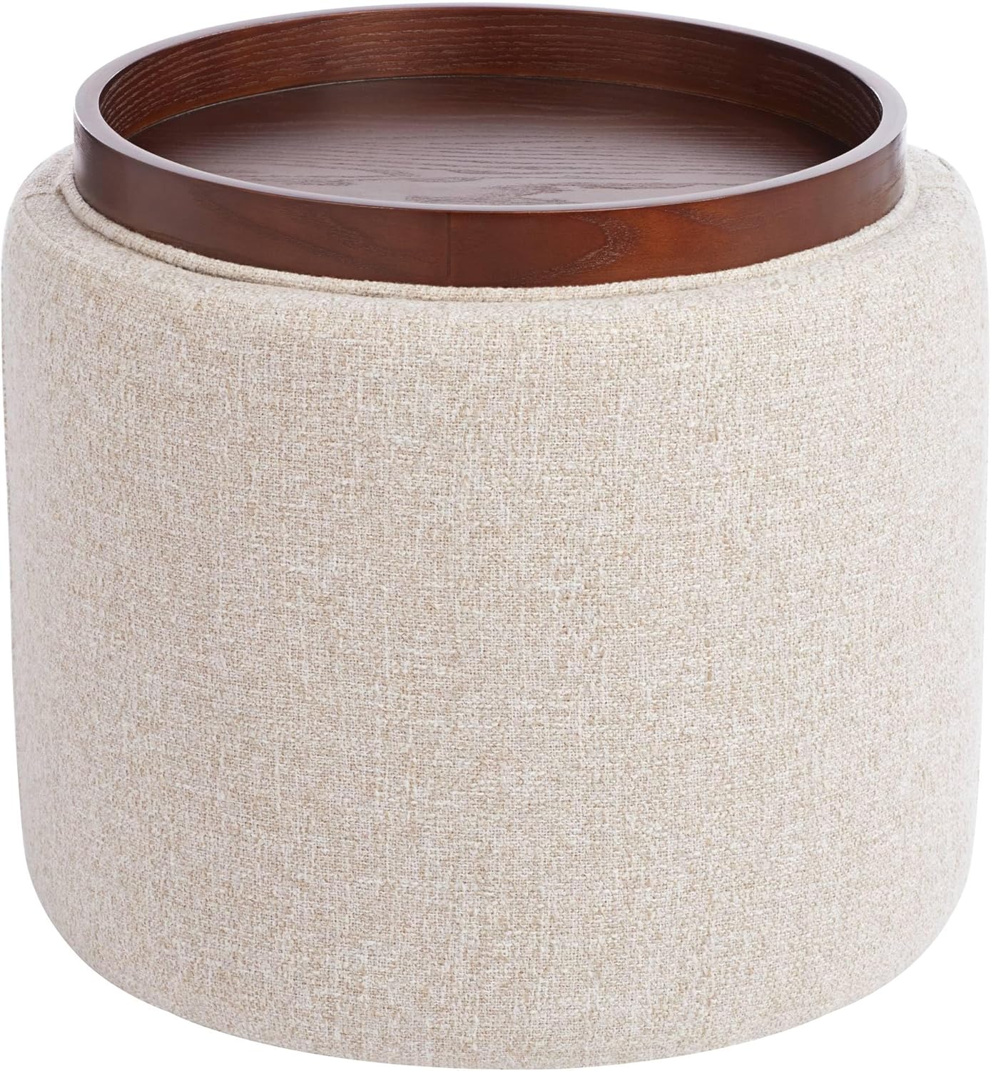 Studio 55D Elias 18" High Nathan Ginger Storage Ottoman with Reversible Tray