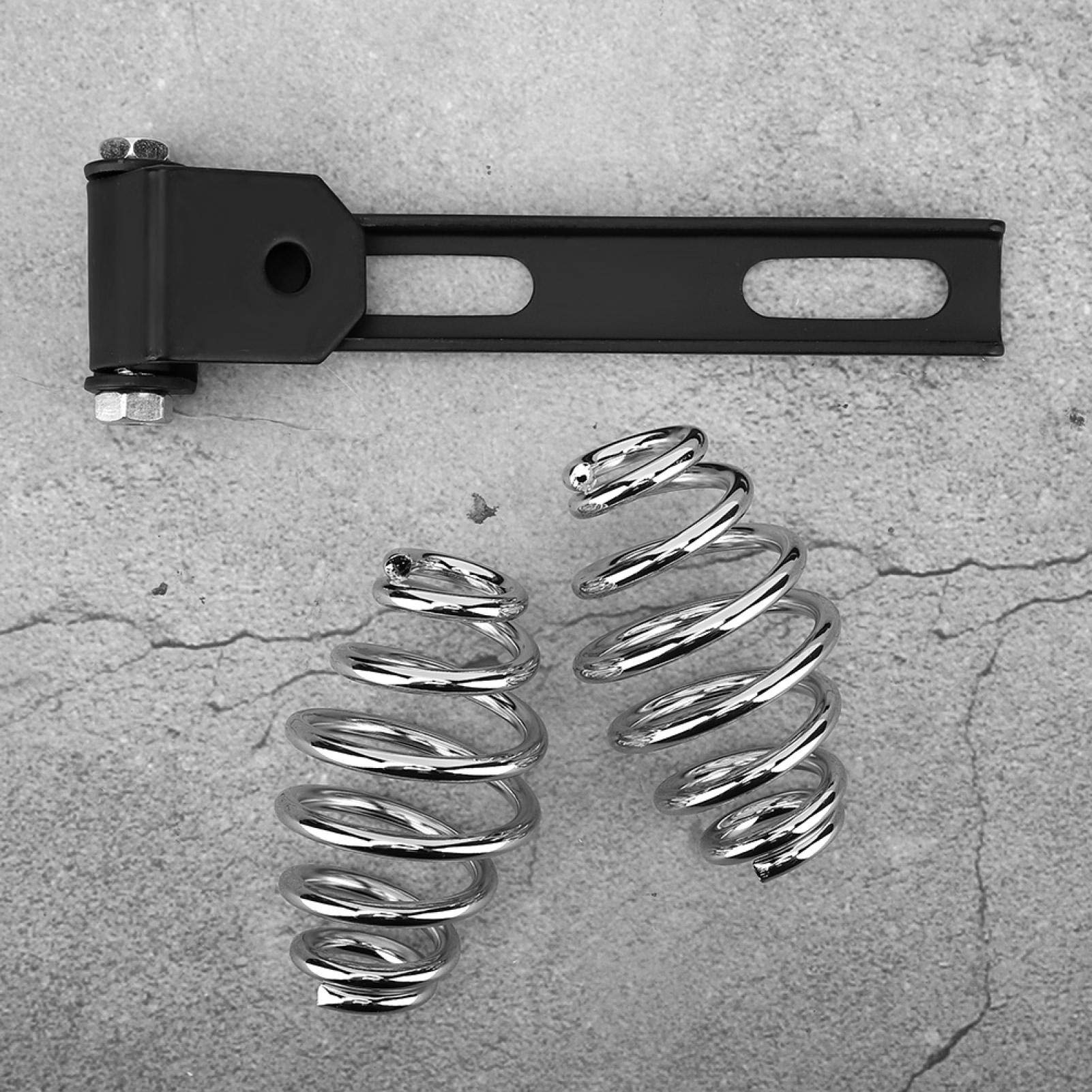 Molle del sedile del motociclo, set di staffe molle della sella del sedile del motociclo in acciaio inossidabile adatto per Bobber