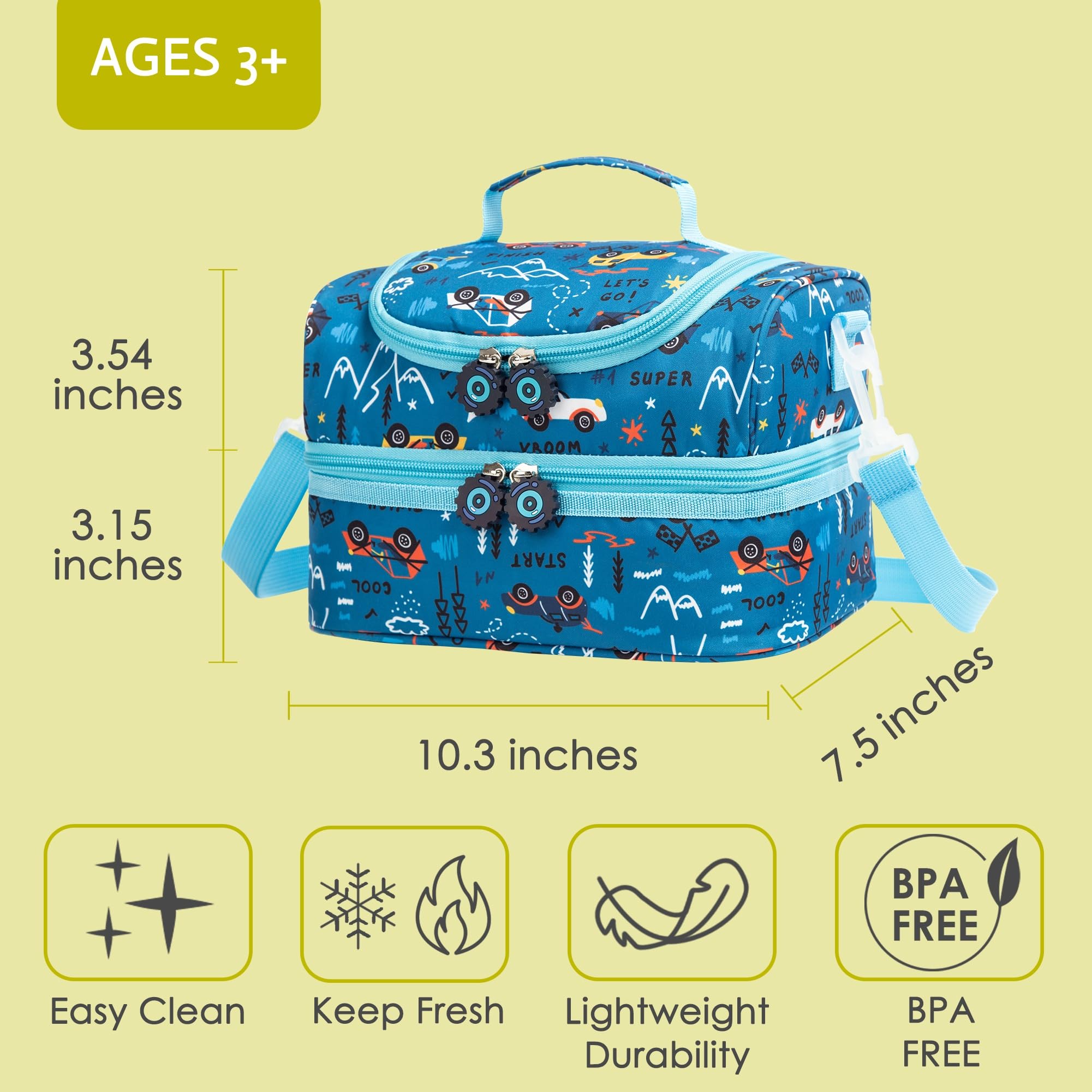 Amazon.com: Life on track Insulated Kids Dual Compartment