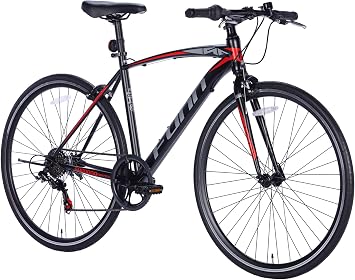 21Technology Bicycle Cross Bike GT100 700x28c Tire, Shimano 6-Speed Gear, Levoshifter, Flat Handlebar, Front and Rear Caliper Brake
