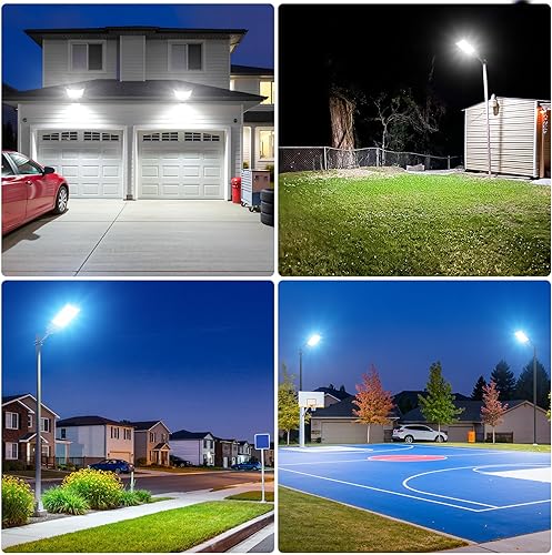 Miniatura 7 de Luces solares para exteriores de 10000 W - Luces solares de calle de 8000 K para exteriores, equipadas con sensor de movimiento, del atardecer al