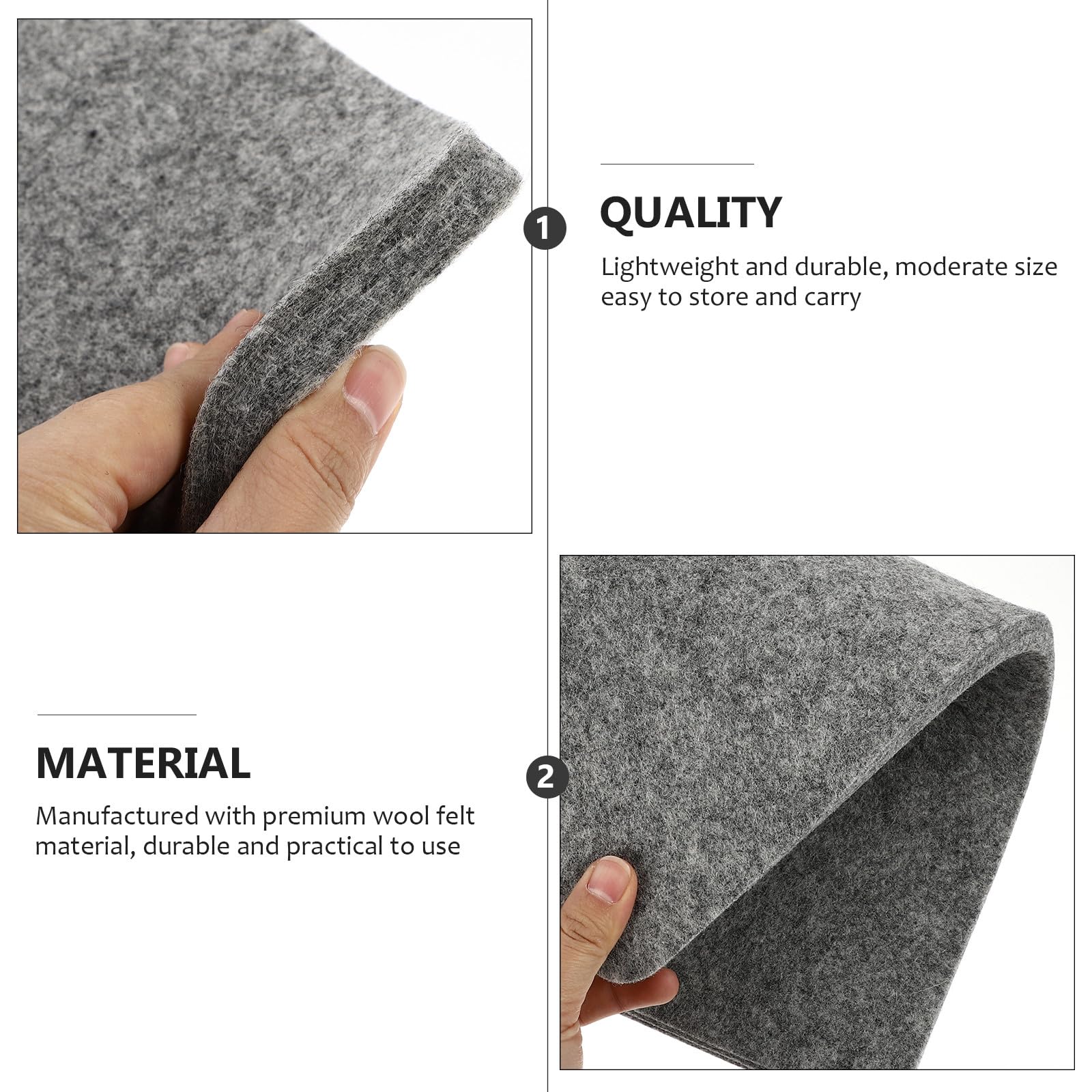 DOITOOL Alfombrilla Planchado Fieltro Absorbente de Humedad para Manualidades y Ropa Delicada Base Antideslizante