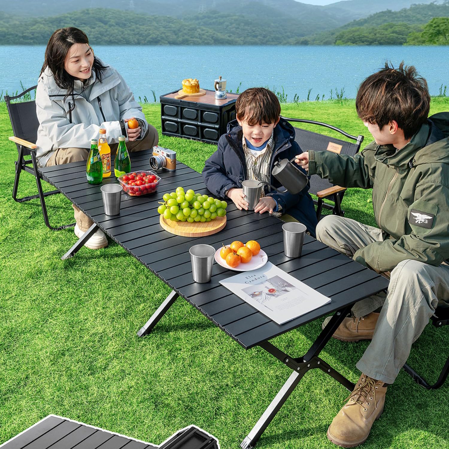 Camping Tisch Klappbar Tragbar Tasche Picknick Strand Outdoor