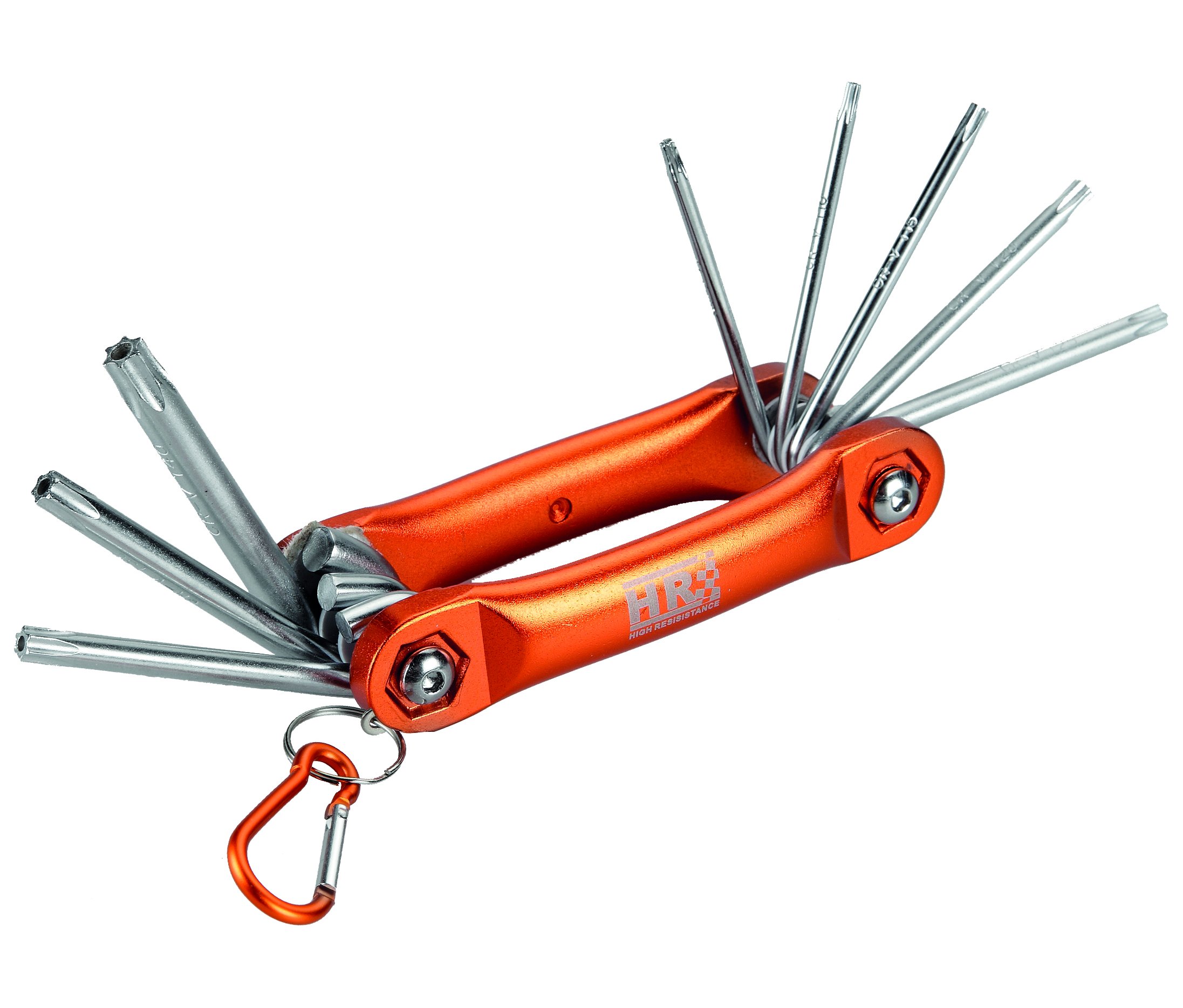 Alyco HR 170617 - Juego 8 llaves Torx inviolables navaja aluminio
