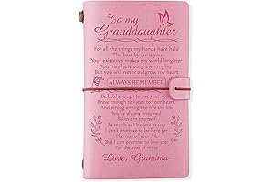 PRSTENLY Granddaughter Graduation Gifts, a Thoughtful Leather Journal with 140 Refillable Pages,...