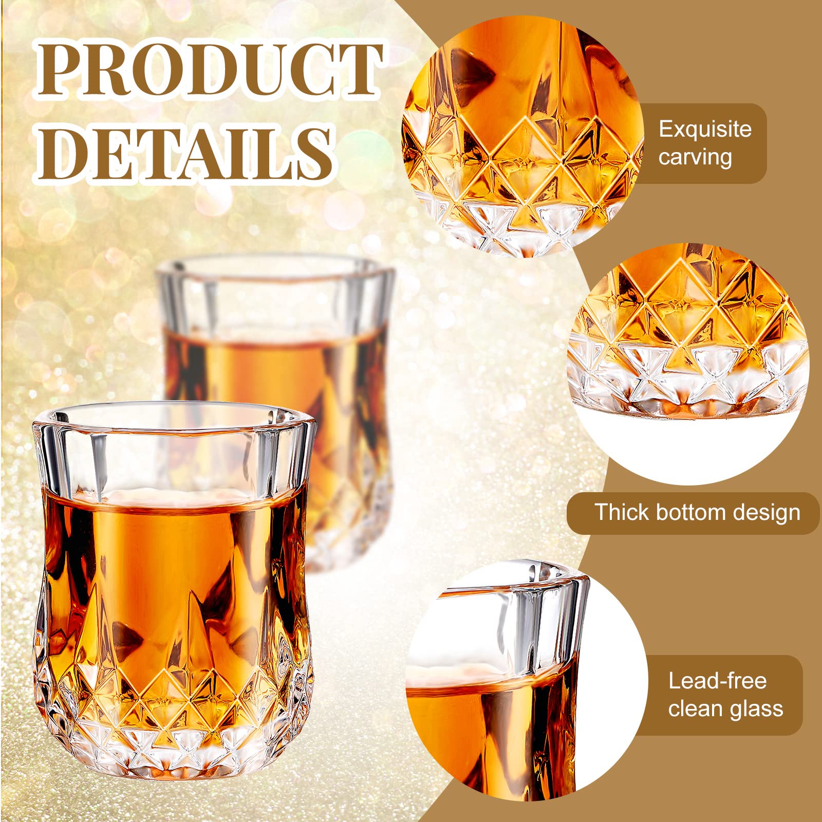 Snapklik.com : Meanplan 1.7oz Mini Shot Glasses Set Tasting Glasses ...