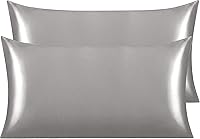 Vista 83 de NTBAY - Fundas de almohada de satén para cabello y piel, fundas de almohada sedosas de lujo con cierre de sobre.